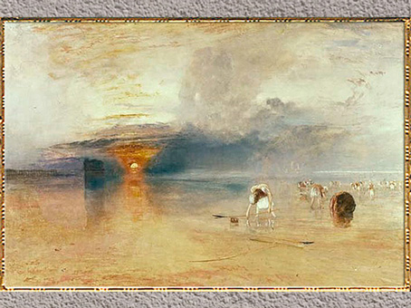 D’après Beaches of Calais (Les plages de Calais), de William Turner, aquarelle, 1832, XIXe siècle. (Marsailly/Blogostelle)