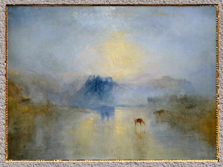 D'après Norham Castle Sunrise, William Turner 1835, huile sur toile, XIXe siècle. (Marsailly/Blogostelle)