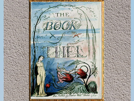 D'après The Book of Thel, précédé du livre de Tiriel, de William Blake, coloré à la main, vers 1789, fin XVIIIe siècle, tirage 1815-1818. (Marsailly/Blogostelle)