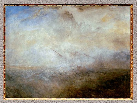 D’après Seascape with Distant Coast, William Turner, 1840, XIXe siècle. (Marsailly/Blogostelle)