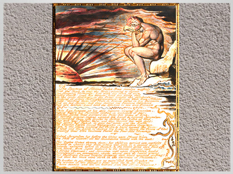 D’après Jerusalem, The Spectres of Albion..., Plate 78, de William Blake, 1804-1820, encre et aquarelle, début XIXe siècle. (Marsailly/Blogostelle)
