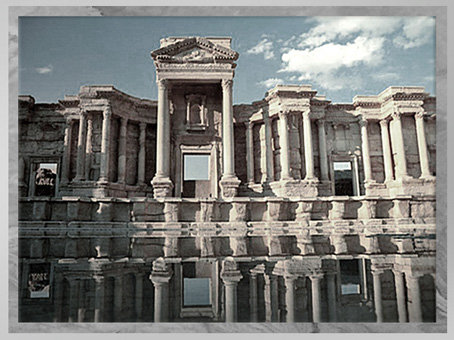 D’après les vestiges antiques de la cité de Palmyre, théâtre,  Ier-IIIe siècle, Syrie (Marsailly/Blogostelle)
