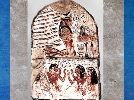 D'après la déesse serpent, Renenoutet-Thermouthis, sommaire, Le Sacré, Égypte ancienne. (Marsailly/Blogostelle