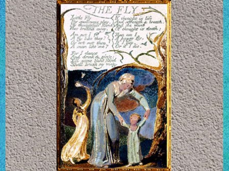 D’après Songs of Innocence and of Experience, The Fly, de William Blake, 1794, gravure et enluminure, fin XVIIIe siècle. (Marsailly/Blogostelle)