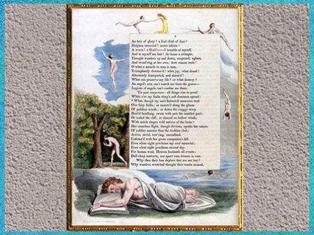  D’après Night Thoughts, First Night (Première Nuit), de William Blake,1797, Edward Young, plume, encre, lavis, aquarelle, fin XVIIIe siècle. (Marsailly/Blogostelle)