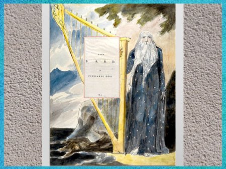 D’après The Bard (Le Barde), Les poèmes de Thomas Gray, de William Blake, vers 1797-1798, fin XVIIIe siècle. (Marsailly/Blogostelle)  