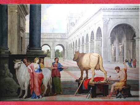 D’après Dédale et Pasiphaé, de Jean Lemaire, huile sur toile, XVIIe siècle. (Marsailly/Blogostelle)