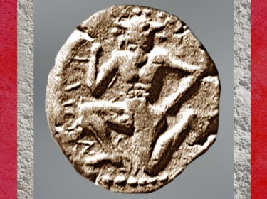 D'après le minotaure, statère de Cnossos, argent, vers 450 avjc, Crète, Grèce antique. (Marsailly/Blogostelle)