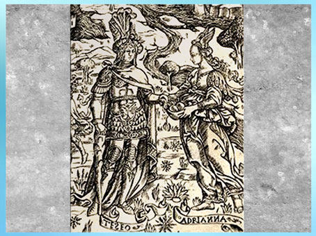 D'après Thésée et le fil d'Ariane, Baccio Baldini, gravure, détail, vers 1446, XVe siècle, Renaissance italienne. (Marsailly/Blogostelle)