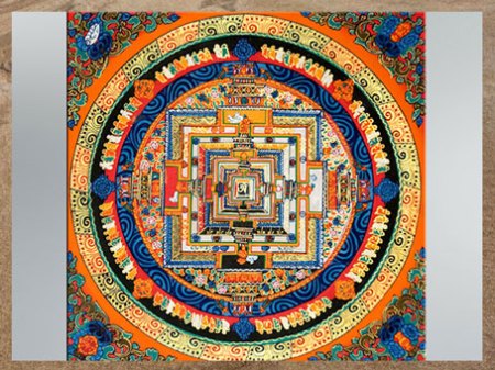 D’après un mandala tibétain Kalachakra, Roue du Temps, art Bouddhique. (Marsailly/Blogostelle)