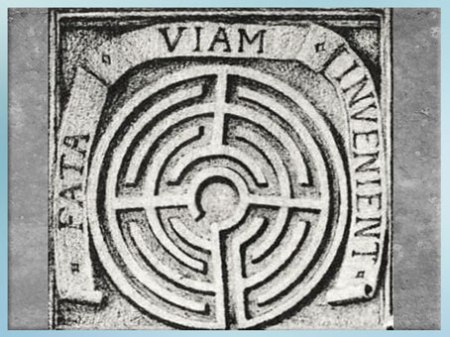 D’après le Labyrinthe de Salomon, illustration de Julien Champagne, château de Dampierre-sur-Boutonne, Les Demeures Philosophales, Fulcanelli. (Marsailly/Blogostelle)