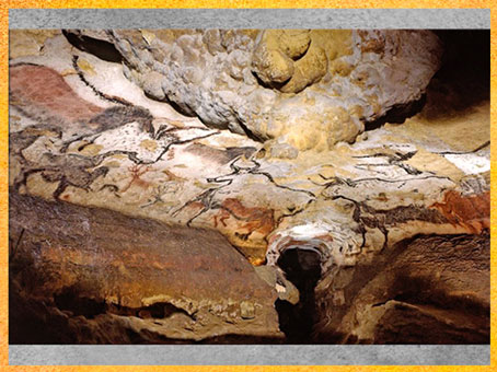 D’après une caverne préhistorique, Lascaux, vers 18000 avjc, Magdalénien, Dordogne, France, Paléolithique supérieur. (Marsailly/Blogostelle)