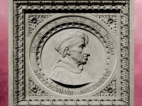 D’après Paolo dal Pozzo Toscanelli, monument dédié à Christophe Colomb, détail, XIXe siècle, basilique de Santa Croce, Florence. (Marsailly/Blogostelle)