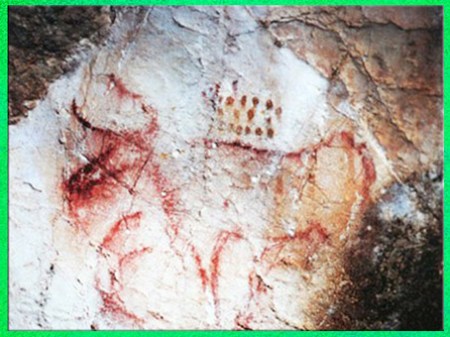 D'après un cerf et signes, sommaire préhistoire, histoire de l'art. (Marsailly/Blogostelle)