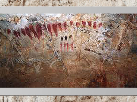 D'après des séries de signes, peintures, Cueva del Pindal, 13 000 - 18 000 avjc, Espagne, paléolithique supérieur. (Marsailly/Blogostelle)