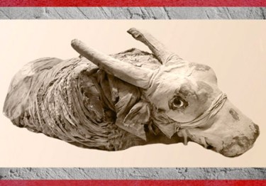 D'après une momie de bovidé, Egypte ancienne. (Marsailly/Blogostelle)
