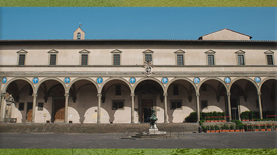 D’après l’Hôpital des Innocents, Filippo Brunelleschi, 1419-1428, Florence, XVe siècle, Quattrocento, Renaissance italienne. (Marsailly/Blogostelle)