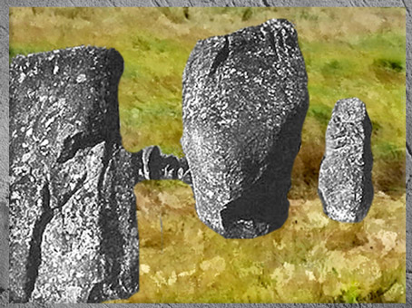 D'après des menhirs, Carnac, Bretagne, France, mégalithes, néolithique. (Marsailly/Blogostelle)