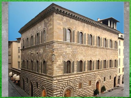 D’après le palais Médicis-Riccardi, Michelozzo, façade, 1444 -1459, Florence, XVe siècle, Quattrocento, Renaissance italienne. (Marsailly/Blogostelle) 