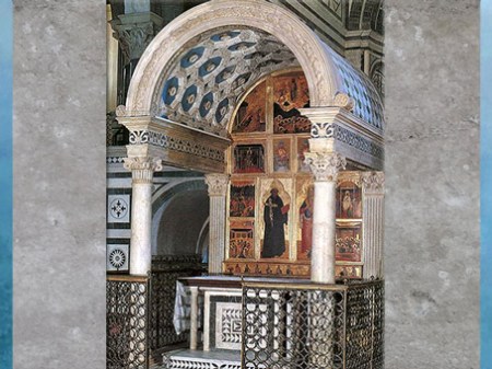 D’après la chapelle du crucifix, 1447, San Miniato, Michelozzo, XVe siècle, Florence, Quattrocento, Renaissance italienne. (Marsailly/Blogostelle) 