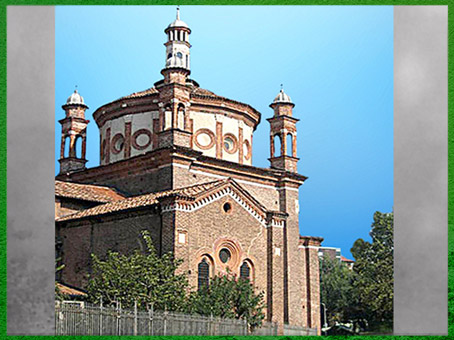 D’après la chapelle Portinari, Sant'eustorgio, Michelozzo, vers 1463, XVe siècle, Milan, Quattrocento, Renaissance italienne. (Marsailly/Blogostelle) 