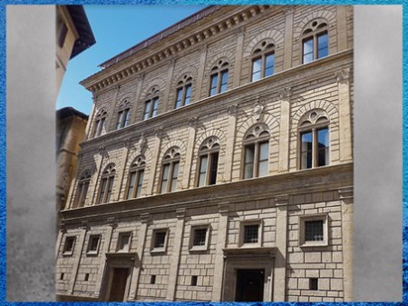 D’après le palais Rucellai, plans de Léon Battista Alberti, 1446, construction Bernardo Rossellino, 1446 -1451, Florence, Quattrocento, Renaissance italienne. (Marsailly/Blogostelle)