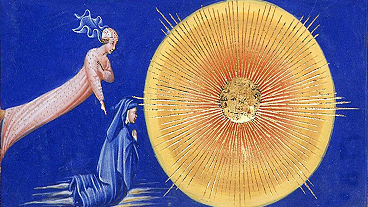 D'après La Divine Comédie, Dante et Béatrice. (Marsailly/Blogostelle)