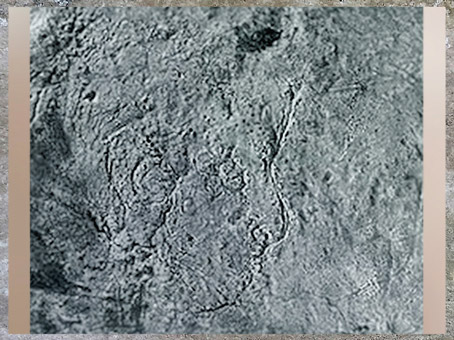 D'après un portrait masculin, gravure rupestre, grotte de La Marche, Lussac-les-Châteaux, Vienne, paléolithique supérieur. (Marsailly/Blogostelle)