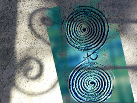 D'après des fibules celtiques, double spirale. (Marsailly/Blogostelle)