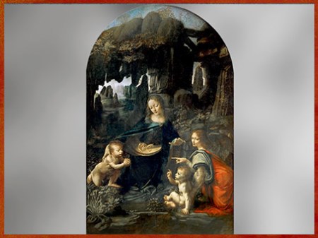 D’après La Vierge aux rochers, Léonard De Vinci, 1483-1486, version du Louvre, Renaissance italienne. (Marsailly/Blogostelle)