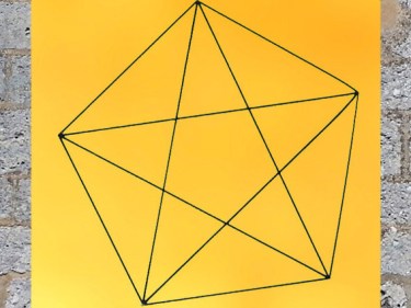 D’après le pentacle pythagoricien, pentagone étoilé. (Marsailly/Blogostelle)