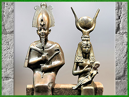 D'après Osiris, Isis, Horus, sommaire, mythologies, Égypte ancienne, histoire du Sacré. (Marsailly/Blogostelle)