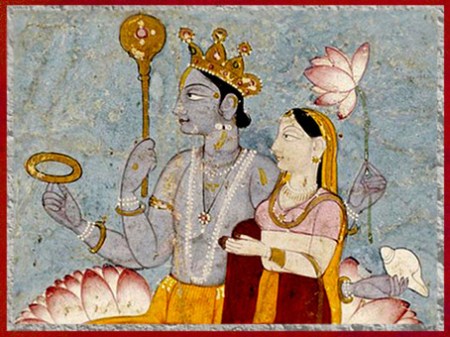 D’après Lakshmî et Vishnu, temple Kesava (ou Keshava, Chennakesava), 1268, empire Hoysala, XIIIe siècle, Somanathapur, Karnataka, Inde du Sud. (Marsailly/Blogostelle)