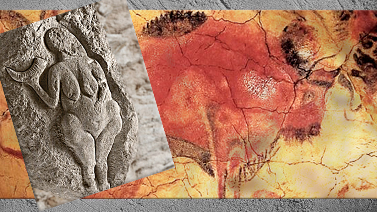 D'après l'art paléolithique, histoire de l'art et du Sacré, la préhistoire. (Marsailly/Blogostelle)