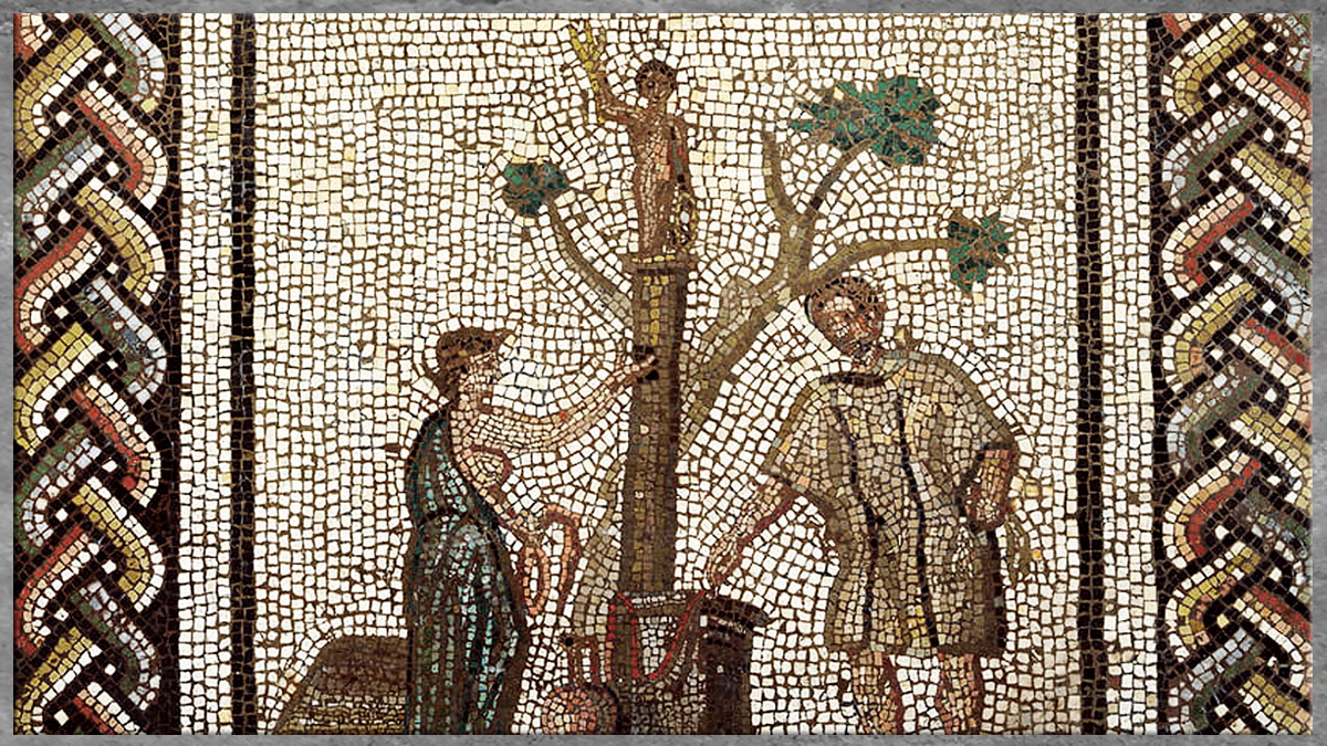 D'après les mosaïques gallo-romaines, Gaule Romaine. (Marsailly/Blogostelle)