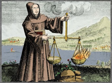 D’après l'Eau et le Feu, manuscrit Voynich-MS408, attribué à l'origine au moine anglais Roger Bacon, XIIIe siècle, édition, 1404 -1438, art médiéval.  (Marsailly/Blogostelle)  