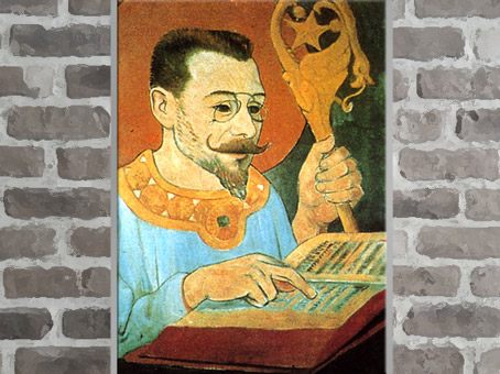 D’après un portrait de Paul-Élie Ranson en tenue nabique, Paul Sérusier, 1890, huile sur toile, France, fin XIXe siècle. (Marsailly/Blogostelle)  
