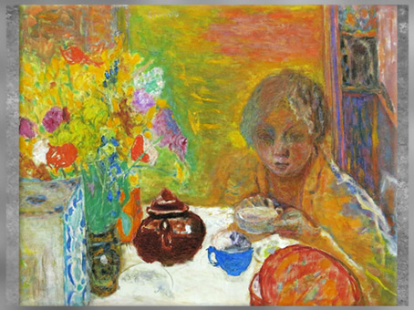 D’après Le Déjeuner, Pierre Bonnard, 1932, peinture à l’huile, France, XXe siècle. (Marsailly/Blogostelle)