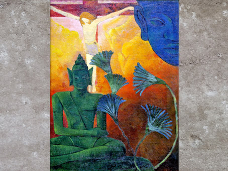 D’après Christ et Bouddha, Paul-Élie Ranson, 1890, huile sur toile, France, fin XIXe siècle. (Marsailly/Blogostelle)