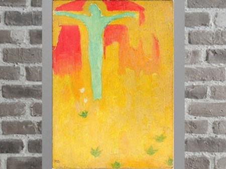 D’après Le Christ vert, Maurice Denis, 1890, huile sur carton, France, fin XIXe siècle. (Marsailly/Blogostelle)