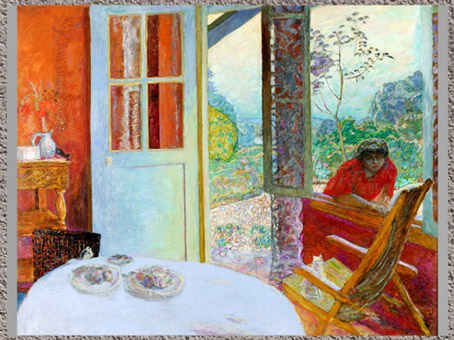D’après Salle à manger à la campagne, Pierre Bonnard, 1913, huile sur toile, France, début XXe siècle. (Marsailly/Blogostelle) 