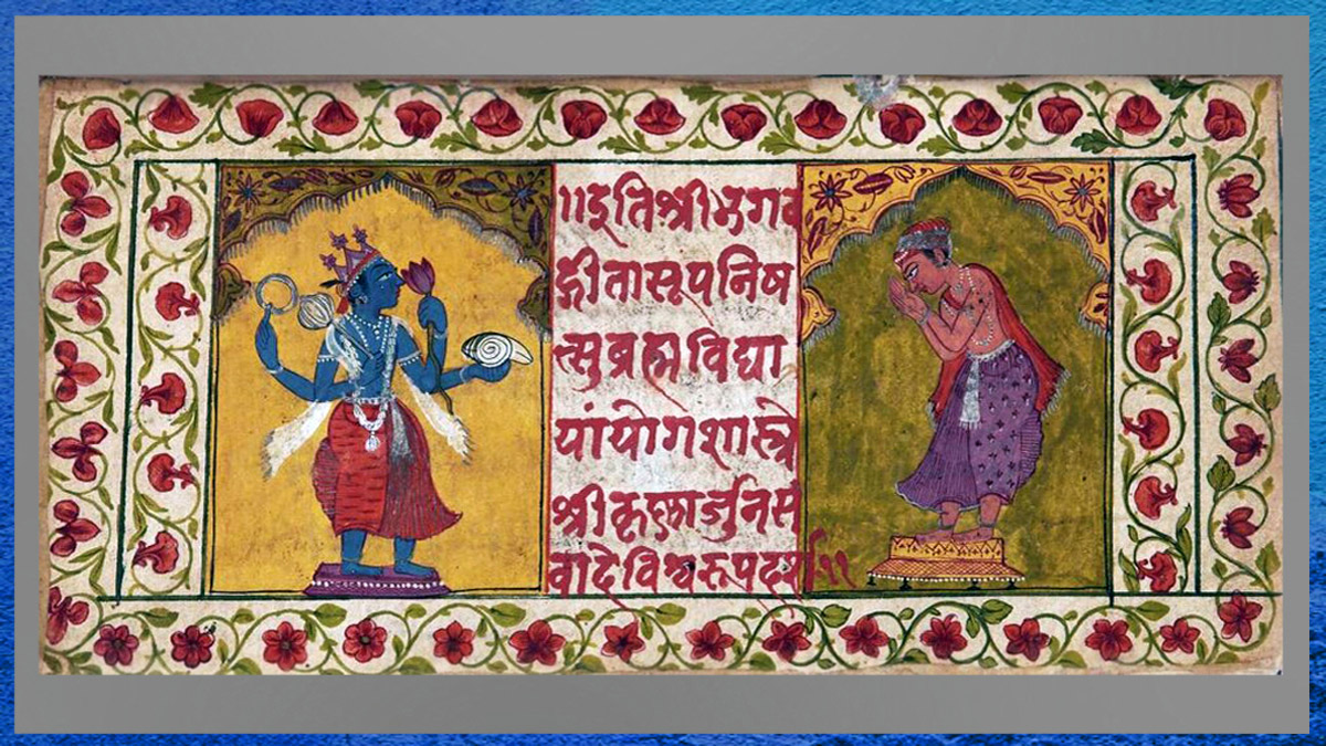 D’après Krishna et Arjuna, Bhagavad-Gîtâ, Mahâbhârata, mythologie hindoue, Histoire du Sacré. (Marsailly/Blogostelle)