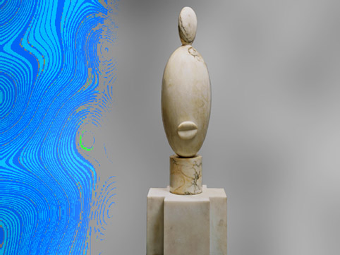 Citation. Constantin Brancusi, Négresse blanche, 1923, Centre Pompidou. (Marsailly/Blogostelle)